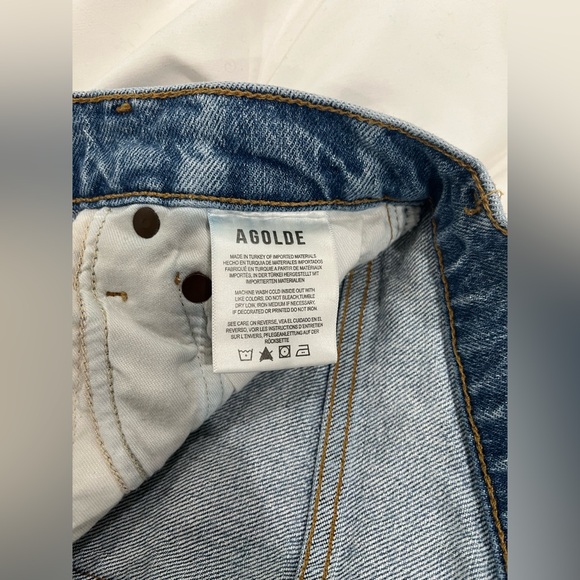 new, never worn agolde freya jean high rise slim sz 23 color quiver - Picture 6 of 16